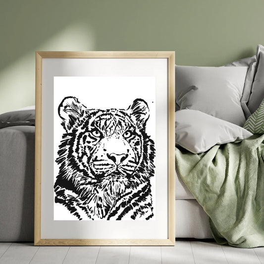 Tiger Pen Print