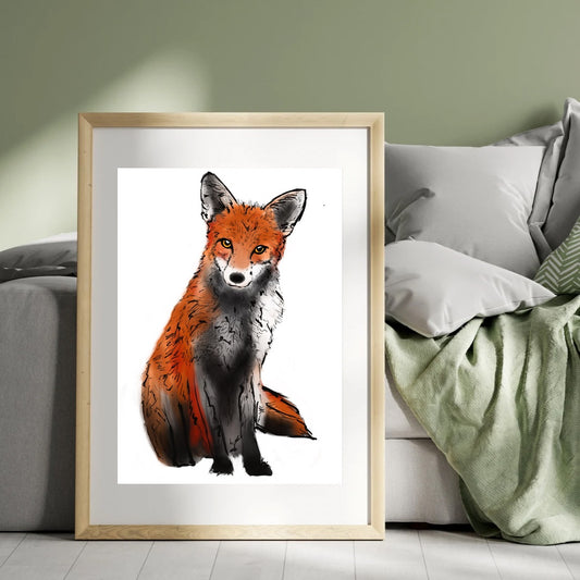 Mr Fox sketch print